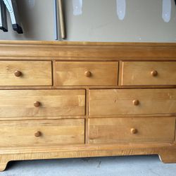 Oak Dresser With Mirror 