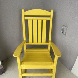 Polywood Rocking Chair - Yellow