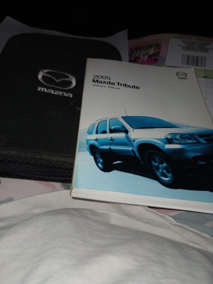 Mazda Tribute Owners Manual Book And Case