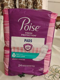 Poise Pads Light Long 24 Ct