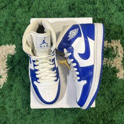 Nike Air Jordan 1 Mid Kentucky Blue Size 7 Womens