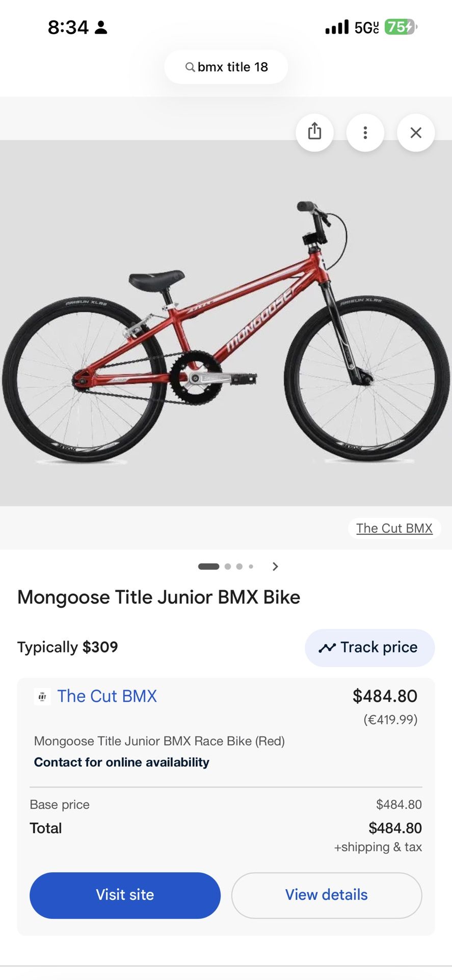 Kids bmx bike