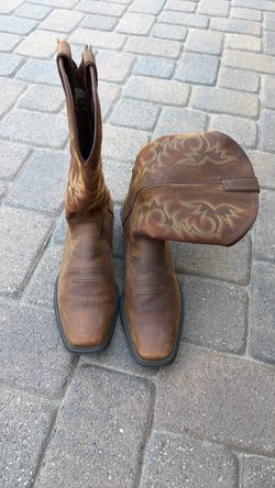 Brown Leather Western Cowboy Boots