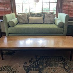 Mid century  Surfboard Length Coffee Table 7’Lx28” Dx14”H