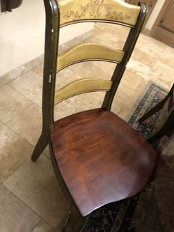 One table and 6 chairs