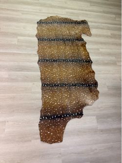100% Genuine Cow Hide Leather with Deer Print