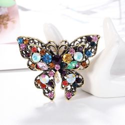 Rhinestone Multi Colors Butterfly 