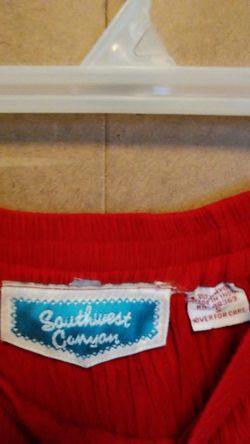 Southwest Canyon Red Skirt Sz Sm $10 Thumbnail