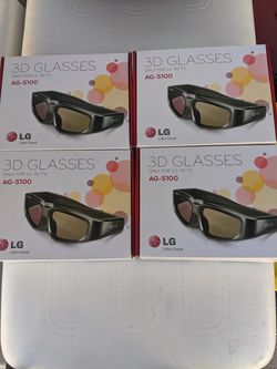 LG high definition TV 4 LG 3D glasses ag-s100