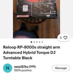 Reloop RP-8000s ADVANCED HYBRID TORQUE 