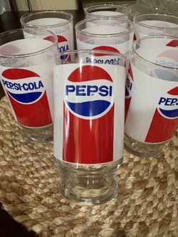 Vintage Pepsi drink glasses