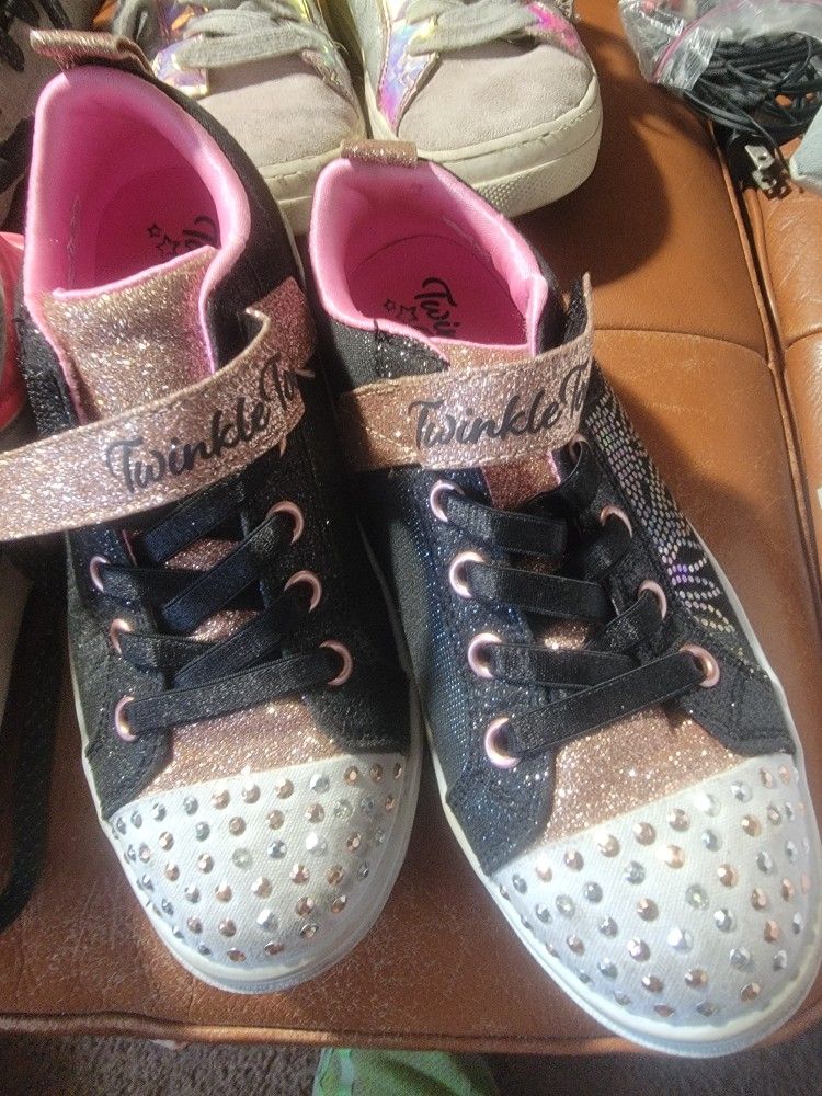 Size 2 Girls Shoes 3 Pairs All Great
