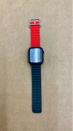 Apple Watch series 9 45mm IWatch wristwatch timpiece Aluminum Ceramic case Water Resistant 50m Rubber Band Apps iOS Calls iMessage