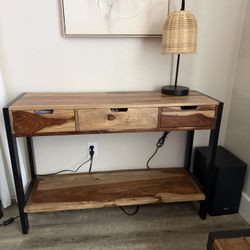 Wood Console Table