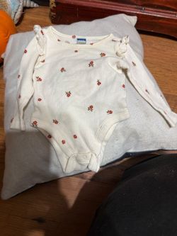 Floral Print Long-Sleeve Baby Bodysuit