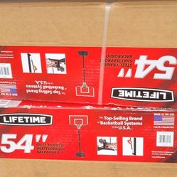 New In Box LIFETIME 54" Basketball Hoop