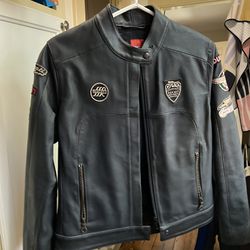Womens Dainese Ducati black leather jacket