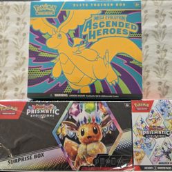 Pokemon Ascended Herod Etb & Sams Prismatic Evolutions Bundle