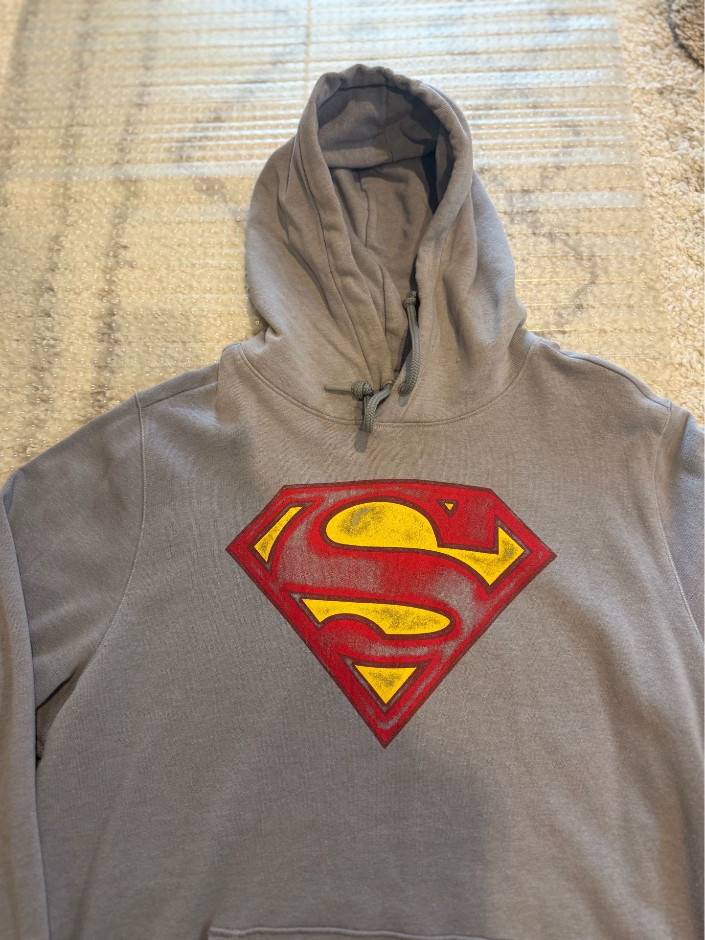 DC Comic Superman Hoodie Sweatshirt LG