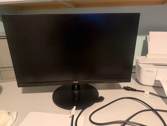 Philips Black Flat Screen Desktop Monitor