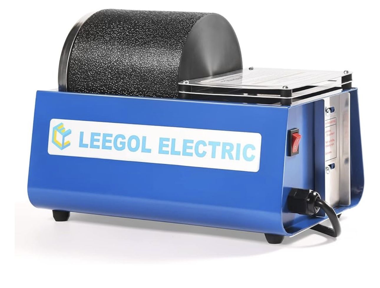 Leegol Electric Rock Tumbler Machine - Single Drum 3LB Rock Polisher (Single Barrel)