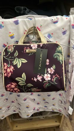 Beautiful Tahari burgundy floral bag NWT