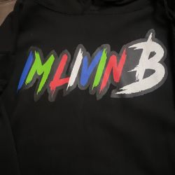 IMLIVINB Black Hoodie