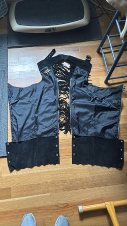 Harley Davidson, suede fringe chaps