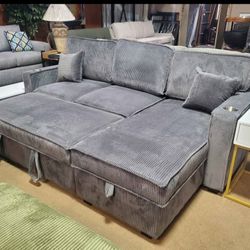 ✅️✅️Convertible Sectional W/ Cup Holder & W/ USB Port✅️✅️