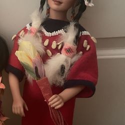 "Gentle Dove" Crow Bride Native American doll by Danbury Mint