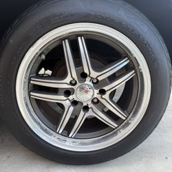  15” Voxx Wheels Set Of 4  And 4 Lug 
