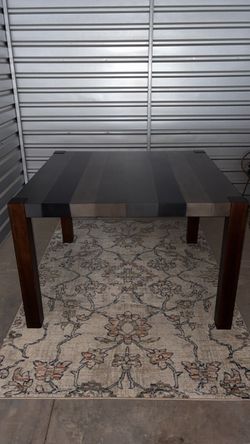 Dining Table - striped top