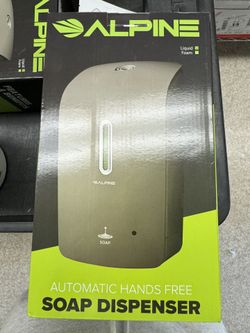 4 NEW Alpine Automatic Hand Sanitizer Dispenser - Touchless Soap Dispenser NUEVO Dispensador automático de desinfectante de manos Alpine