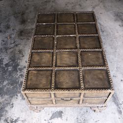 Alligator Patterned Coffee Table (not Really Alligator)
