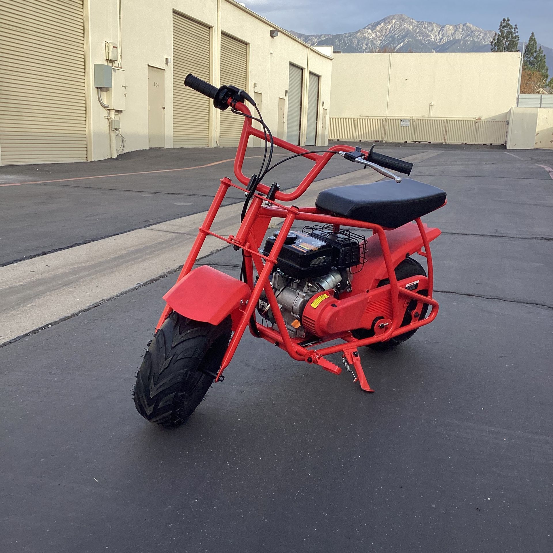 99 CC Gas Powered Mini Bike 4 Stroke 3HP, Trail Bike Up to 28Mph, Weight Support Up to 185 LBS 