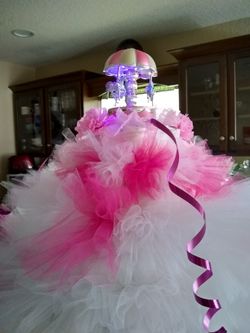 Carousel diaper cake with lights and music