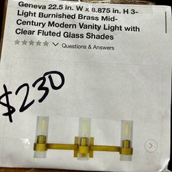 3 Light Vanity Fixture