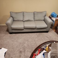 Fusion Furniture Brienne Sofa Grey/blue in Color