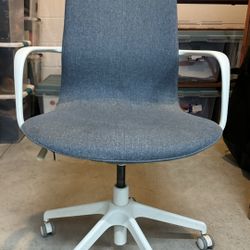 IKEA Desk chair - blue fabric Langfjall 