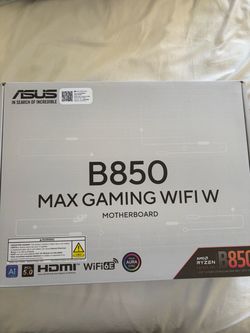 New ASUS B850 MAX GAMING WIFI W Motherboard ATX Socket AM5 mobo
