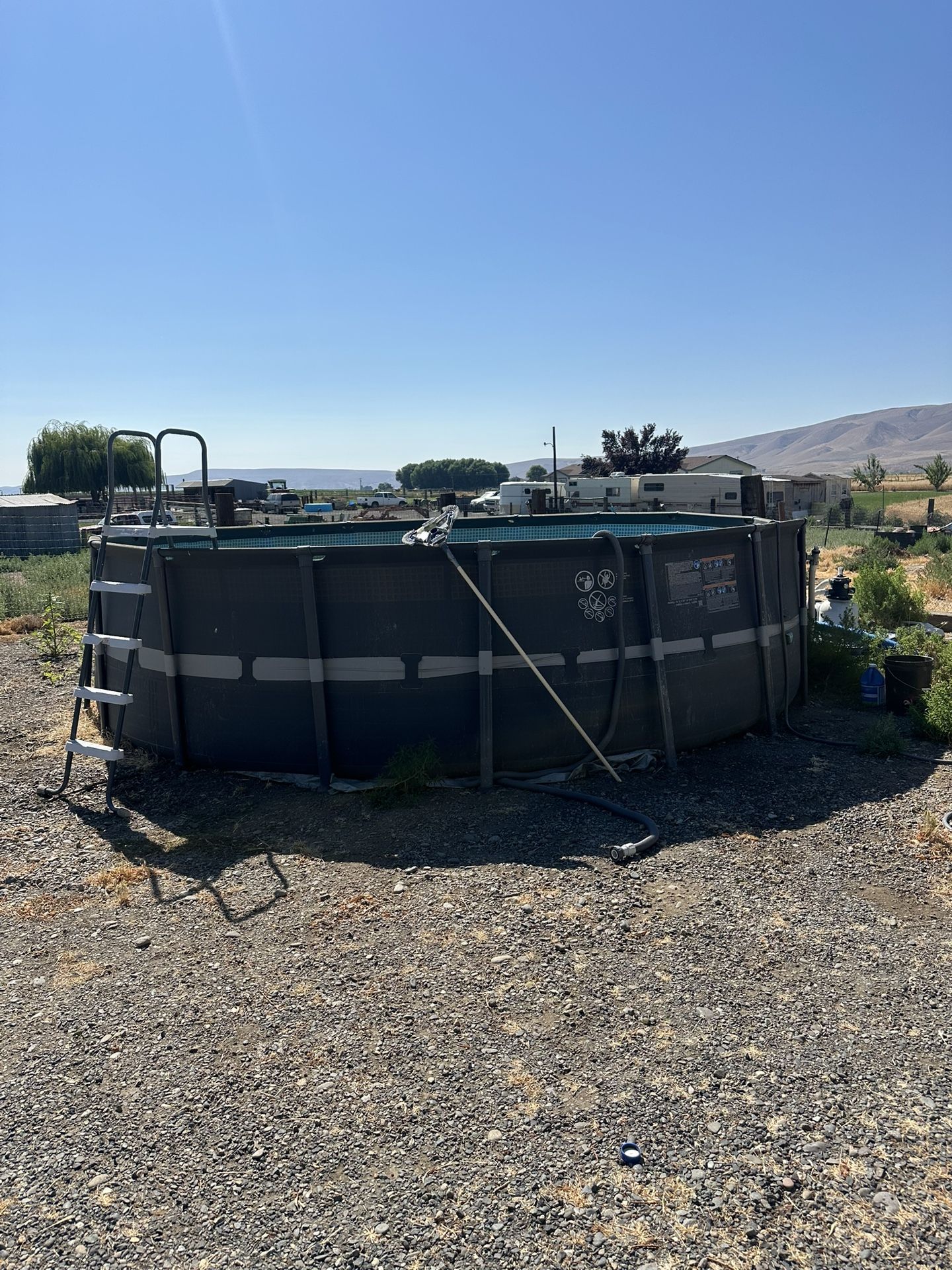 Above Ground Intex Pool New Pump!!