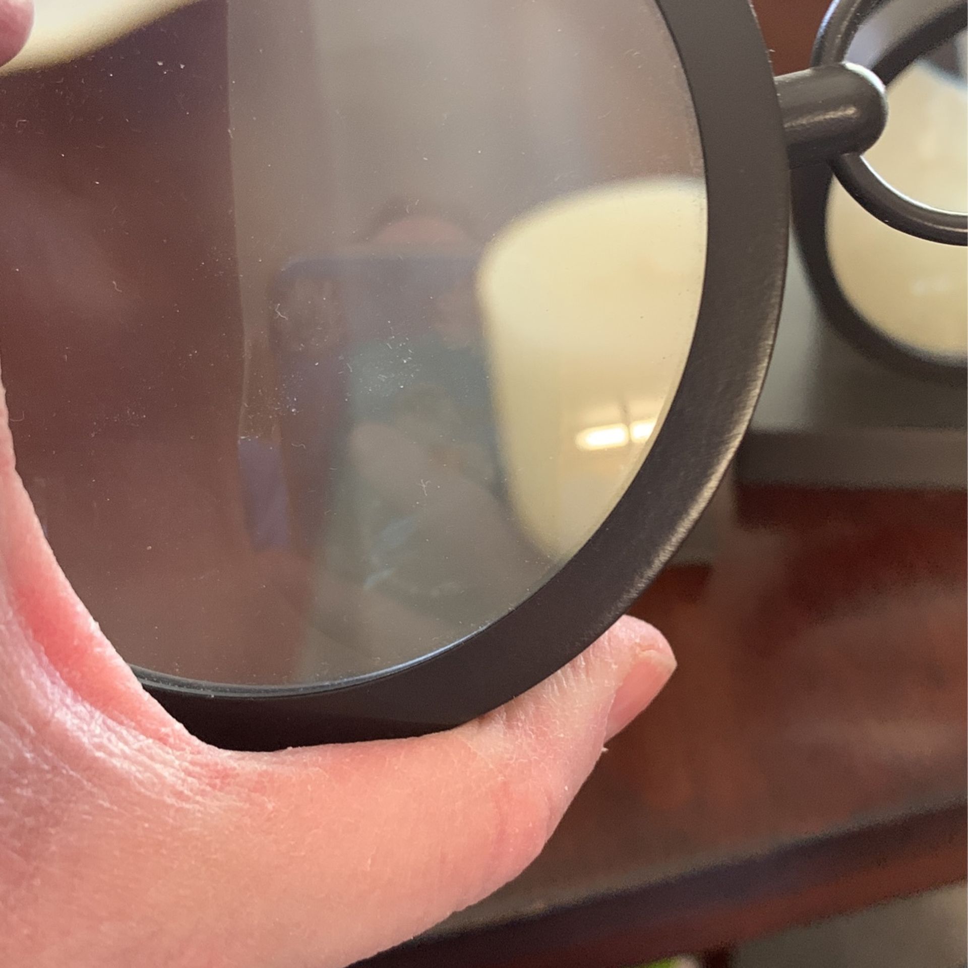 2 Decorative Candle Holders W Magnified Glass