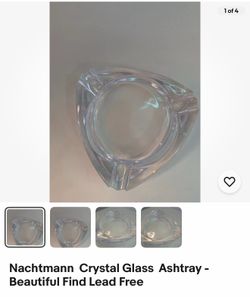 Crystal ash tray ( classic design )