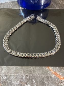 New 14mm 20inch Silver Cuban Link Chain Necklace