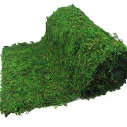 Moss Table Runner Green Moss Roll  Woodland Table Decor Dried Moss for Crafts 16" x 118" 