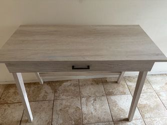 Wood Writing/Computer Desk with Single Drawer