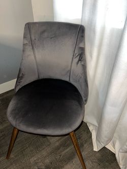4 Gray Suede chairs for $200 or $50 each