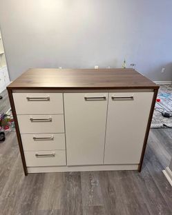 Kitchen island, natural wood, craft table