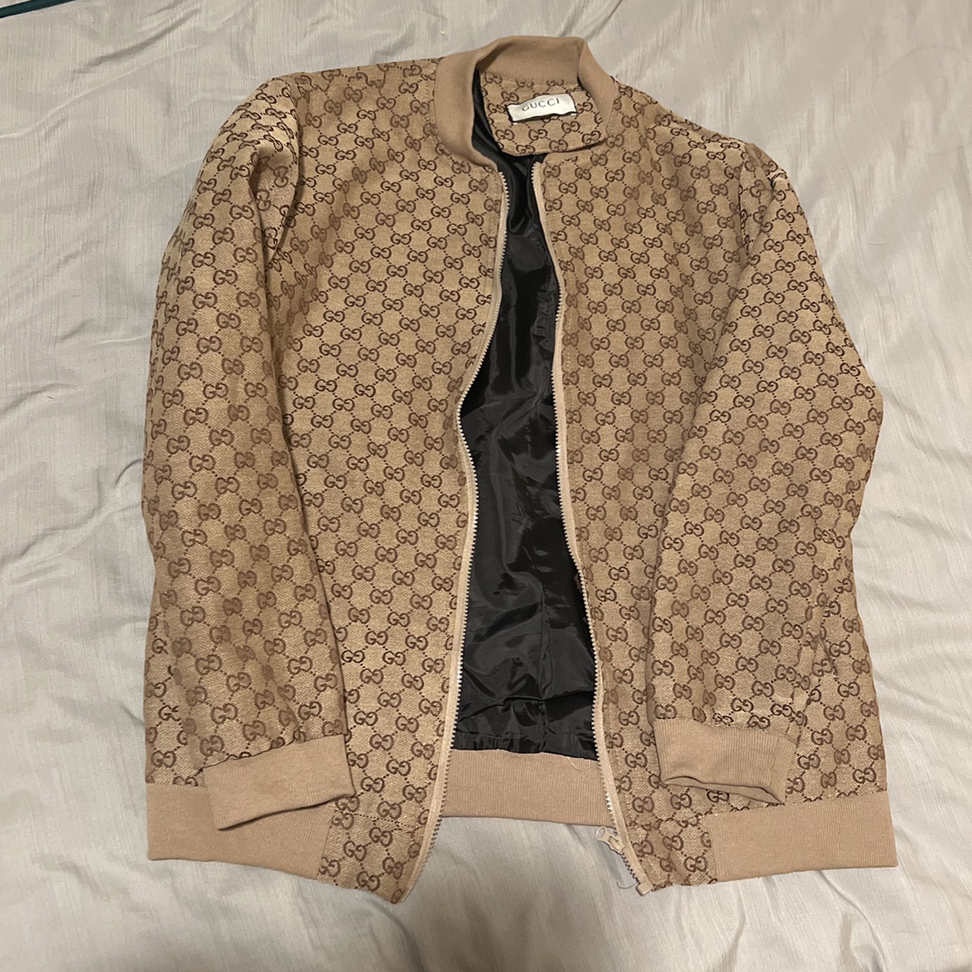 Vintage Gucci Monogram Bomber Jacket 