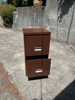 Metal file cabinet